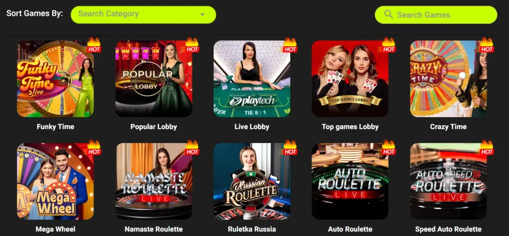 Live Casino Games